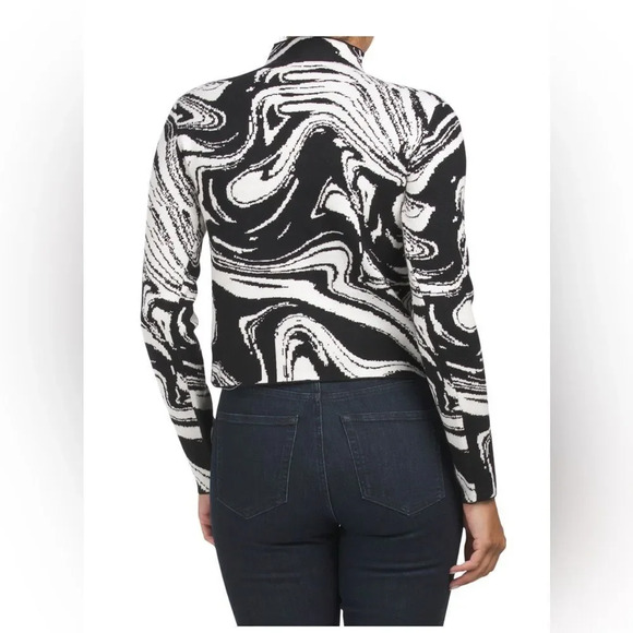 INDUSTRY lightweight mock neck marble sweater only - Picture 2 of 3